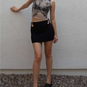 Princess Polly Black Mini Skirt